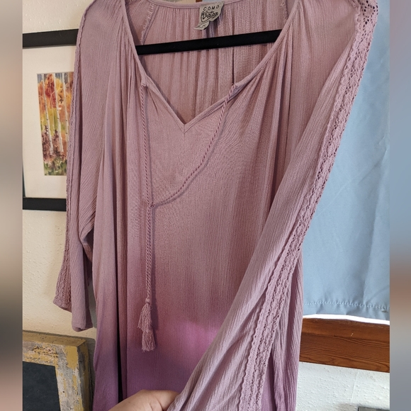 Como Vintage Purple Ombre SZ 2X Long Tunic Like New Very Pretty 😍 - Picture 4 of 5